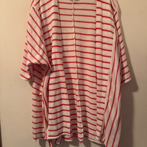 New Directions Studio Wrap Sweater Kimono 1x XL Plus Cardigan - Picture 1 of 4